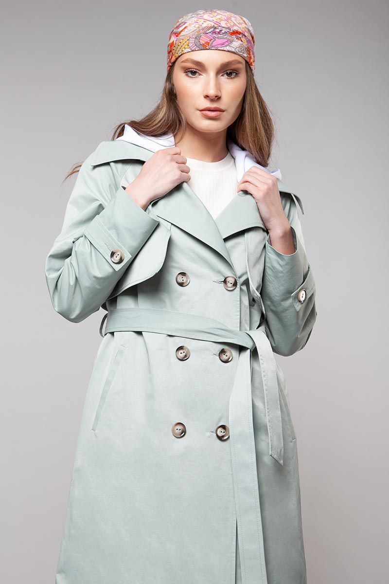 Плащ женский модный ПЛ-125 б цвет  фото